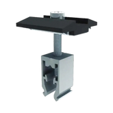 IronRidge Universal Mid Clamp, 30-45mm, w/ Bonding, Black (Priced as each)